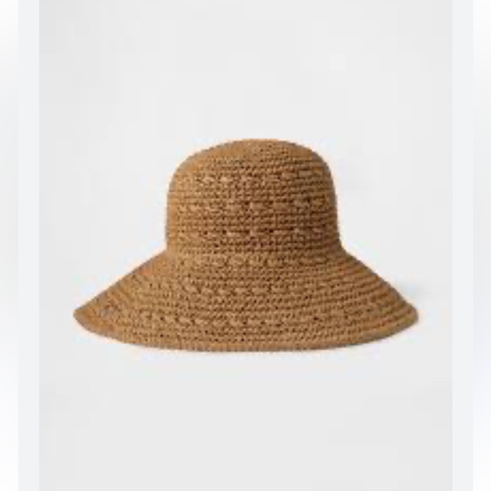 NWT GAP Straw Bucket Hat Natural/Tan - M/L - SOLD OUT ONLINE
